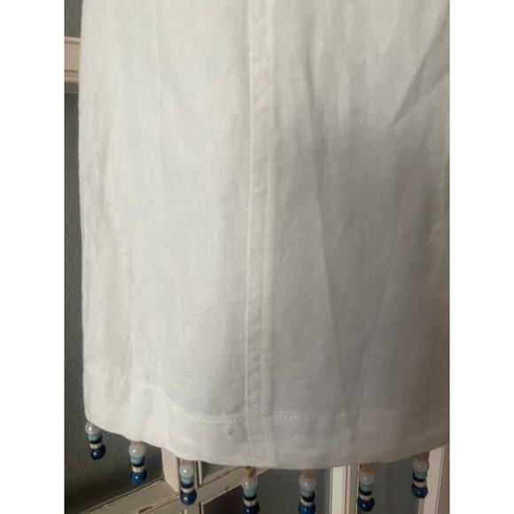 House‎ Of Harlow 1960 Beaded Linen Mini Dress - Picture 6 of 8